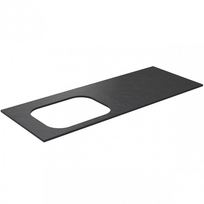 Darbo paviršius Kame Universal HPL, Movado kriauklei 121cm kairė pusė Black lava HPL WP/12-3/H17-P2-L