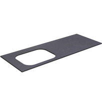 Darbo paviršius Kame Universal HPL, Movado kriauklei 121cm kairėje pusėje Black moon HPL WP/12-3/H11-P2-L