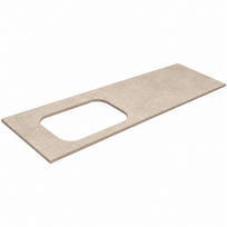 Darbo paviršius Kame Universal HPL, Movado kriauklei 121cm kairė pusė Earth stone HPL WP/12-3/H18-P2-L