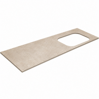 Darbo paviršius Kame Universal HPL, Movado kriauklei 121cm dešinė pusė Earth stone HPL WP/12-3/H18-P2-R