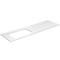 Darbo paviršius Kame Universal HPL, Movado kriauklei 160cm kairėje pusėje Baltas Matinis HPL WP/16-3/H16-P2-L