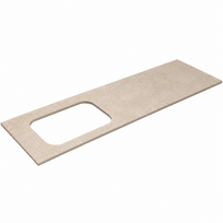 Darbo paviršius Kame Universal HPL, Movado kriauklei 160cm kairė pusė Earth stone HPL WP/16-3/H18-P2-L
