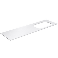 Darbo paviršius Kame Universal HPL, Movado kriauklei 160cm dešinėje Balta Matinė HPL WP/16-3/H16-P2-R