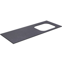 Darbo paviršius Kame Universal HPL, Movado kriauklei 160cm dešinėje Juodas Mėnulis HPL WP/16-3/H11-P2-R
