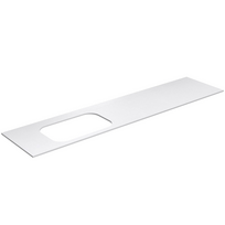 Darbo paviršius Kame Universal HPL, Movado kriauklei 200cm kairėje pusėje Baltas Matinis HPL WP/20-3/H16-P2-L
