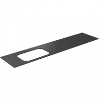 Darbo paviršius Kame Universal HPL, Movado kriauklei 200cm kairė pusė Black lava HPL WP/20-3/H17-P2-L