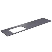 Darbo paviršius Kame Universal HPL, Movado kriauklei 200cm kairė pusė Black moon HPL WP/20-3/H11-P2-L