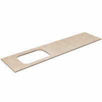 Darbo paviršius Kame Universal HPL, Movado kriauklei 200cm kairė pusė Earth stone HPL WP/20-3/H18-P2-L