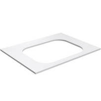 Darbo paviršius Kame Universal HPL, Movado kriauklei 61cm Baltas Matinis HPL WP/6-3/H16-P2