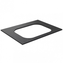 Darbo paviršius Kame Universal HPL, Movado kriauklei 61cm Black lava HPL WP/6-3/H17-P2