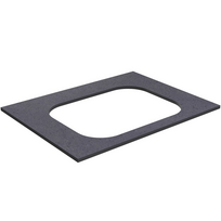 Darbo paviršius Kame Universal HPL, Movado kriauklei 61cm Black moon HPL WP/6-3/H11-P2