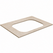 Darbo paviršius Kame Universal HPL, Movado kriauklei 61cm Earth stone HPL WP/6-3/H18-P2