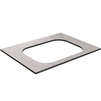 Darbo paviršius Kame Universal HPL, Movado kriauklei 61cm Grey moon HPL WP/6-3/H12-P2