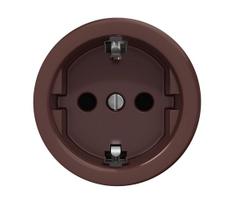 Reblig - retro buitinė SCHUKO rozetė be rėmelio 230V/16A ruda