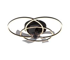 Globo 03645 - ALIA reguliuojamas LED lubų ventiliatorius LED/40W/230V 3000-6500K juodas, su nuotoliniu pultu