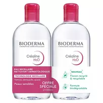 Bioderma - Set of cleansing micellar waters Créaline H2O (Cleansing Micellar Water Set) 2 x 500 ml
