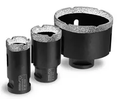 Set of diamond corers Vacuum Brazed 28,35,68mm 3 pcs.