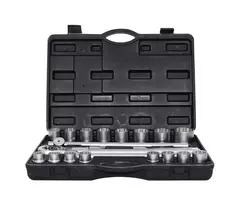 AWTOOLS 12-kampių 3/4" raktų komplektas, 21 vnt.