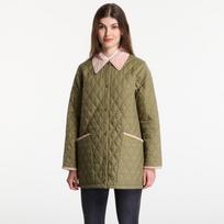 Barbour Icons Modern Liddesdale Quilted Jacket Bleached Olive/ Ancient/ Gardenia - Dydis S (LQU1852GN14 Striukės)