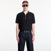 Fred Perry Crepe Pique Polo Shirt Black - Dydis L (M2480 102 Marškinėliai)