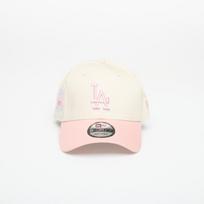 New Era 9FORTY MLB WS Patch Los Angeles Dodgers Light Cream/ Pink Rouge - Dydis Universalus (60856270 Kitos kepurės)