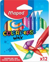 Vaškinės kreidelės MAPED ColorPeps, 12 spalvų