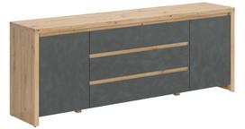 Televizoriaus spintelė Larios, artisan oak/matera sp., 40 cm x 190 cm x 71 cm
