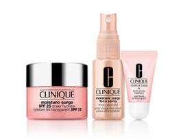 Veido priežiūros priemonių rinkinys Clinique Moisture Surge Hydrate + Protect, 87 ml, SPF 25, 4 vnt.