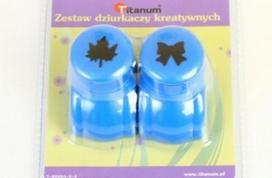 Dekoratyvinių skylamušių rinkinys "Kaspinėlis"+"Klevo lapas", 18 mm TITANUM