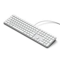 Laidinė klaviatūra USB A\/USB C QWERTY Dual (Mac\/Windows) Satechi Slim LX3 Laidinė sidabrinė