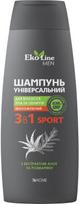EKO LINE Men universalus šampūnas plaukams, kūnui, veidui 3in1 Sport, 400ml