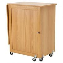 Sulankstomas siuvimo stalas 117x40x77,8 cm šviesiai rudos spalvos su laikymo vieta