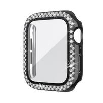 Apsauginis dėklas Apple Watch su cirkoniais,  Juoda
