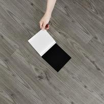 PVC plytelės, klijuojamos vinilo grindys Yullpaper, pilkos, 90x30 cm, 24 vnt