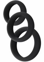 HIDDEN DESIRE Stamina Premium C-Rings 3 Pcs Set Liquid Silicone Large Comfort Fit