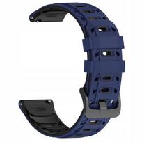 „BestAccessories“ silikoninė laikrodžio apyrankė 22 mm, tamsiai mėlyna