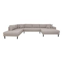 Kampinė sofa HOUSE NORDIC Lido U-Sofa Stone