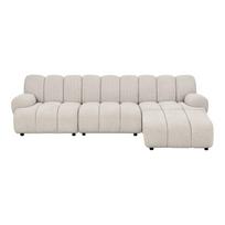 Modulinė sofa TAZA 3.5 vietų su pufu Smėlio spalvos