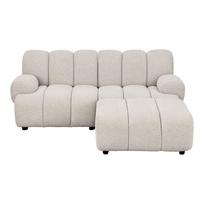 Sofa TAZA 2.5 vietų modulinė su pufu Smėlio spalvos
