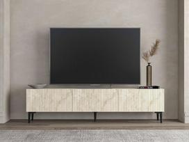 TV staliukas Oscar Travertine, smėlio spalvos