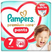 Sauskelnės-kelnaitės Pampers Premium Care Sauskelnės-Kelnaitės, 7 dydžio, 40 vnt.
