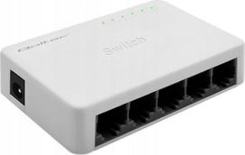 Qoltec SWITCH Tinklo komutatorius, 5 RJ45 prievadai | 100Mbps | Fast Ethernet | LAN