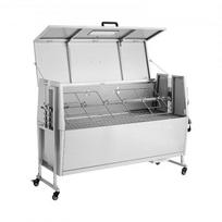 Rotisserie grilis, 158x55x104 cm, nerūdijantis plienas, lauko BBQ