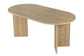Valgomojo stalas Sablin, 180x75x90 cm, rudas