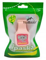 NoBzzz apyrankė nuo uodų vaikams Dramblys, rožinė
