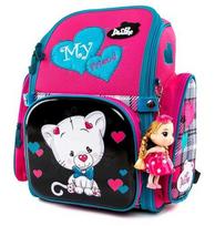 Violetinė mokyklinė kuprinė 1-3 klasė PREMIUM DeLune PCS 6-101rz