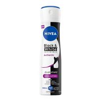 Moteriškas dezodorantas Nivea Black&White Invisible Authentic, 150 ml