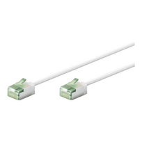 Tinklo kabeliai Goobay 74357 Ultra-Flexible CAT 8.1 Patch Cable, Slim, U/FTP, 0.15 m, White  Goobay