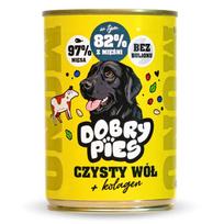 DOBRY PIES Monobiałkowa Czysty Wół+kolagen 400g