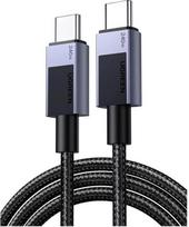 UGREEN L513 USB-C auf USB-C Ladekabel 240W PD3.1 480Mbps Nylon geflochten Alugehäuse Kabelbinder 2m grau (45068)